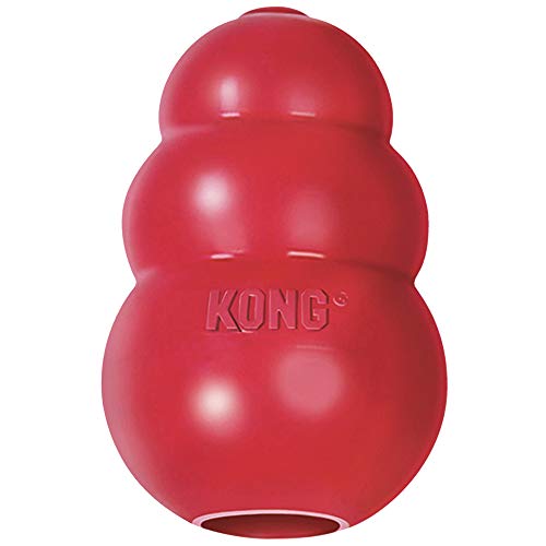 KONG - Classic Dog Toy, Durable Natural Rubber-...