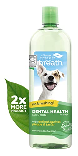 TropiClean Fresh Breath Original Dog Dental Water...