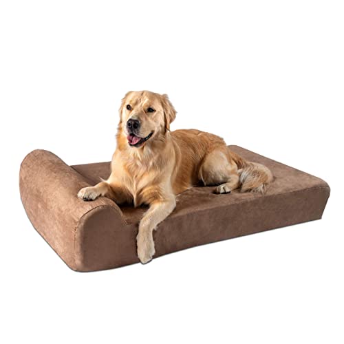 Big Barker Orthopedic Dog Bed w/Headrest - 7”...