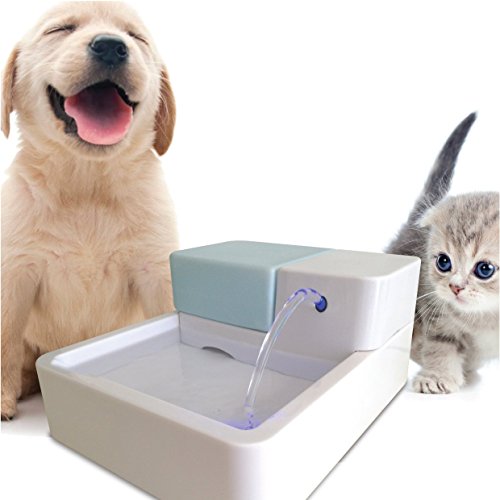 Uniclife 0.5 Gallon Pet Water Fountain for Dog and...