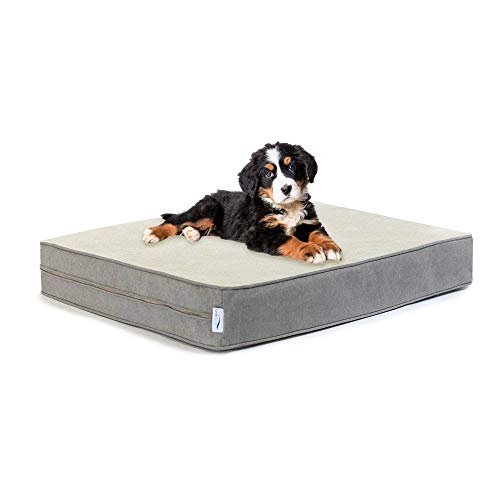 eLuxurySupply Dog Bed - Orthopedic Memory Foam Pet...