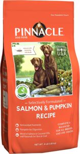 Pinnacle Salmon & Pumpkin Dry Dog Food 4 lb, Infused with Broth