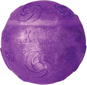 Best Christmas Gift for Dogs KONG Squeezz Crackle Ball
