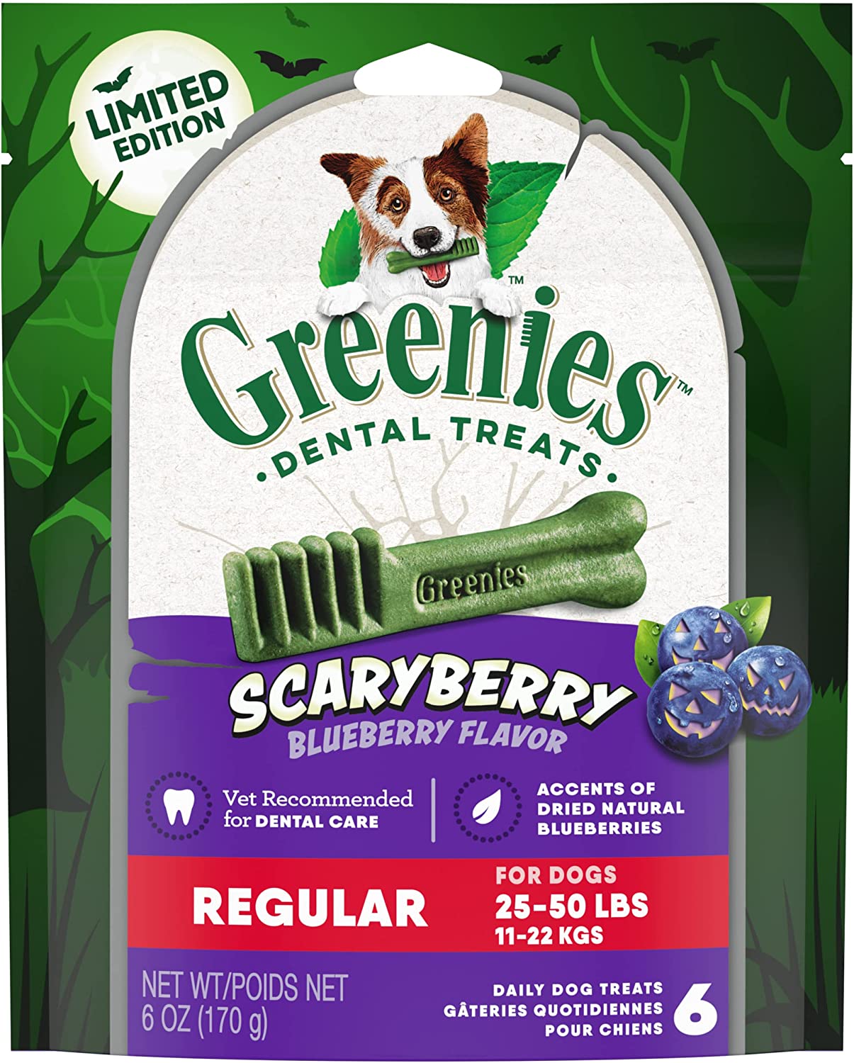Greenies ScaryBerry Blueberry Flavor