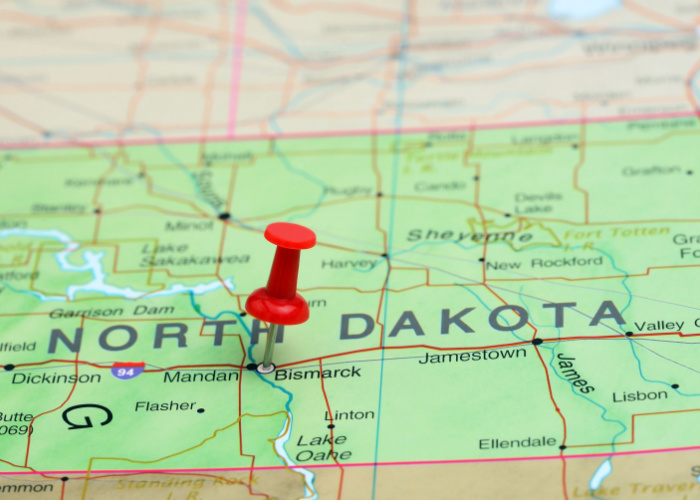 North Dakota Pet Stores: North Dakota Map