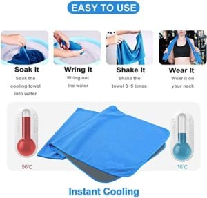 4-Pack Microfiber Cooling Towel by Sukeen